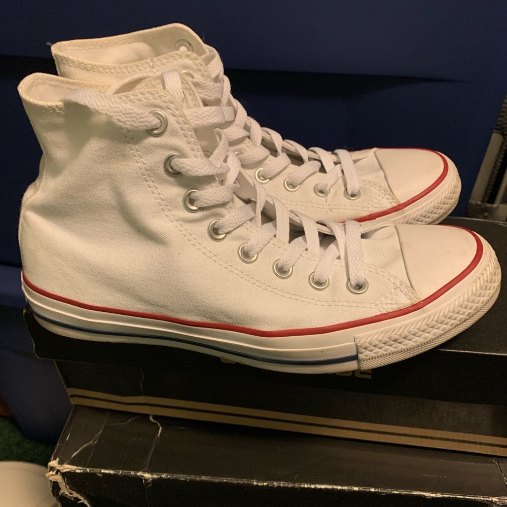 White Hightop Converse